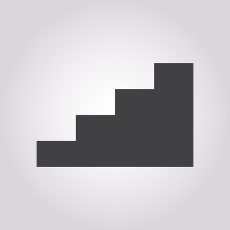 vector illustration of business and finance icon stairwayのイラスト素材