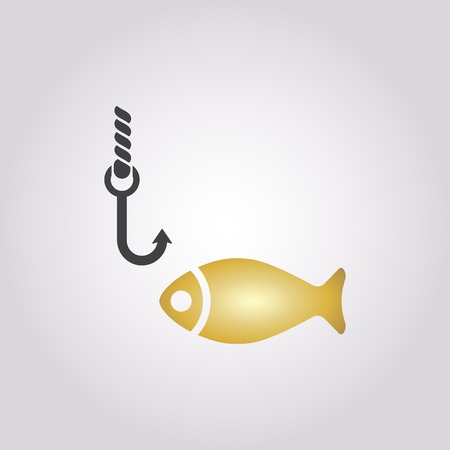 illustration of business and finance icon hookのイラスト素材