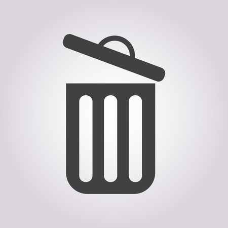 illustration of business and finance icon trashcanのイラスト素材