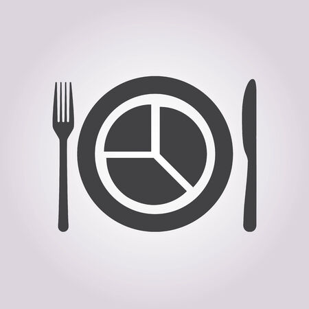 illustration of business and finance icon plateのイラスト素材