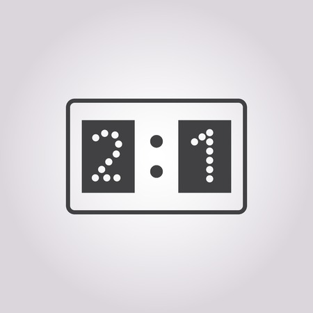 vector illustration of modern silhouette icon scoreのイラスト素材