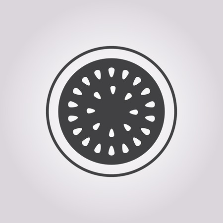 vector illustration of modern silhouette icon watermaloonのイラスト素材