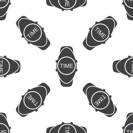 vector illustration of modern silhouette icon wristwatchのイラスト素材