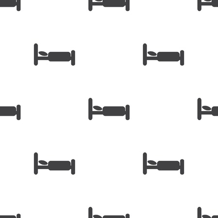 vector illustration of modern silhouette icon bedのイラスト素材