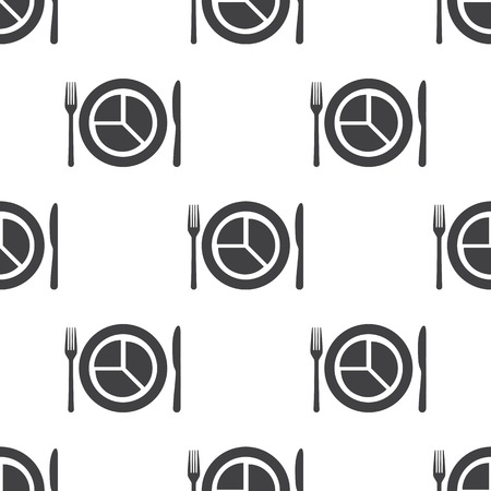 vector illustration of modern silhouette icon clock dietのイラスト素材