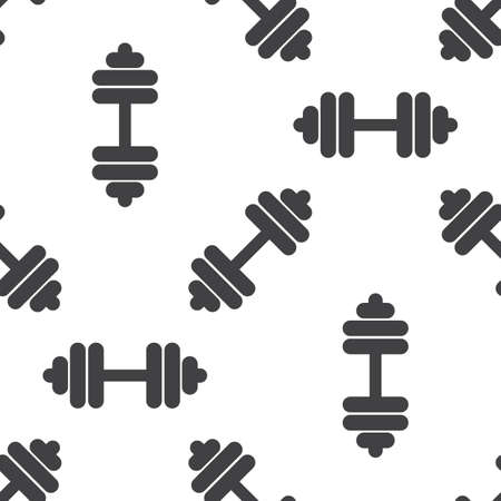 vector illustration of modern silhouette icon barbellのイラスト素材