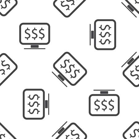 illustration of business and finance icon monitorのイラスト素材
