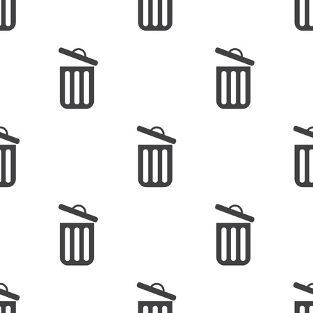 illustration of business and finance icon trashcanのイラスト素材