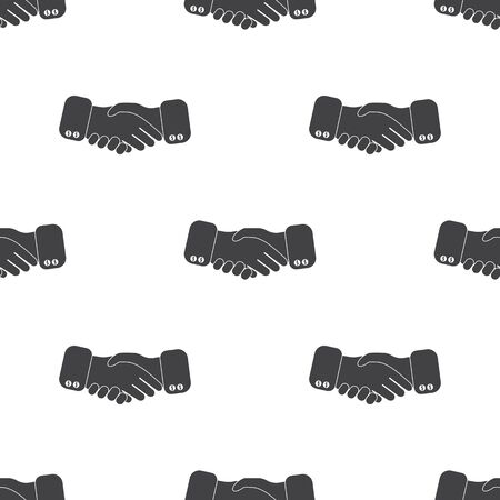 black icon handshake. background for business and finance wiyh shadowのイラスト素材