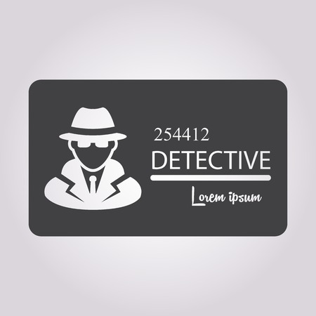 vector illustration of modern b lack icon policeのイラスト素材