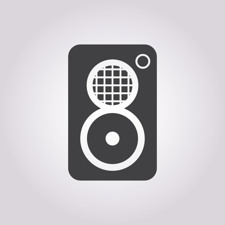 vector illustration of modern b lack icon subwooferのイラスト素材