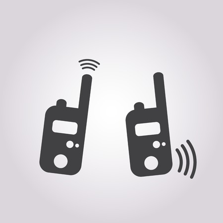 vector illustration of modern b lack radioのイラスト素材