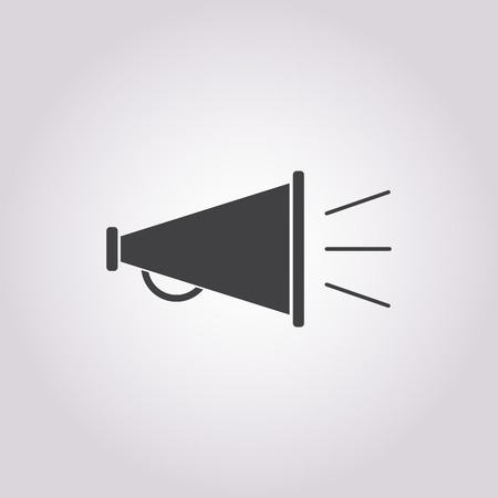 vector illustration of modern b lack icon hornのイラスト素材