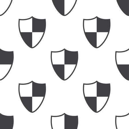 vector illustration of modern b lack icon shieldのイラスト素材