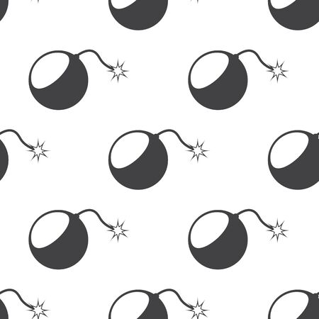 vector illustration of modern b lack icon bombのイラスト素材