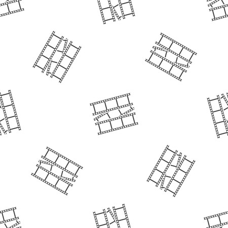 vector illustration of modern b lack icon frame cinemaのイラスト素材