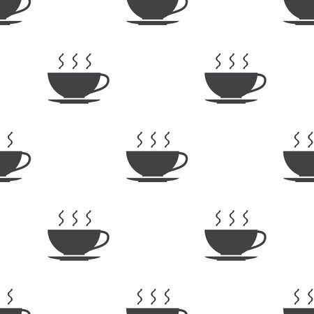 vector illustration of modern b lack icon coffeeのイラスト素材