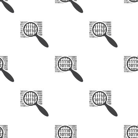vector illustration of modern b lack icon fingerprintのイラスト素材
