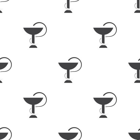 vector illustration of modern b lack pattern medical bowlsのイラスト素材