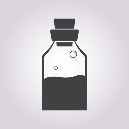 vector illustration of modern b lack icon medicinesのイラスト素材