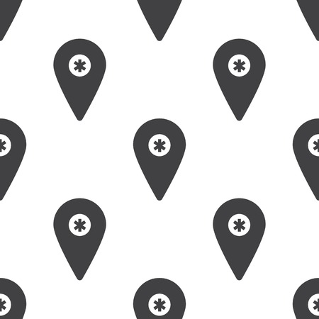 vector illustration of modern b lack pattern hospitalのイラスト素材