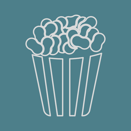 vector illustration of modern icon pop cornのイラスト素材