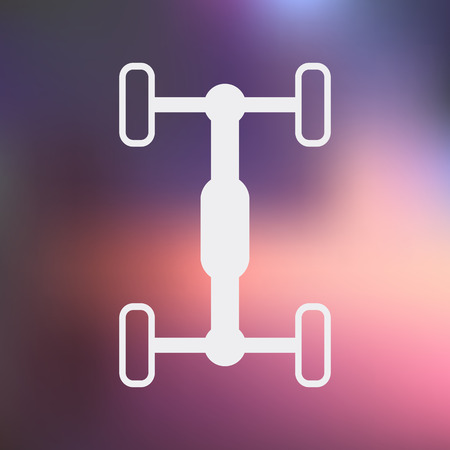 Vector illustration of modern auto repair iconのイラスト素材