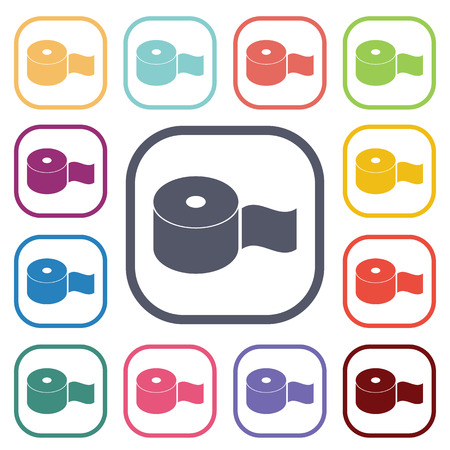 Vector illustration of beauty and fashion iconsのイラスト素材
