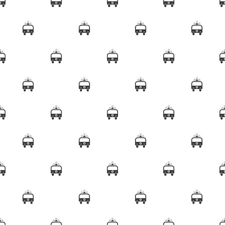 illustration of modern b lack icon ambulanceのイラスト素材