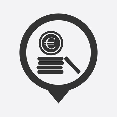 illustration of business and finance icon euro coinsのイラスト素材
