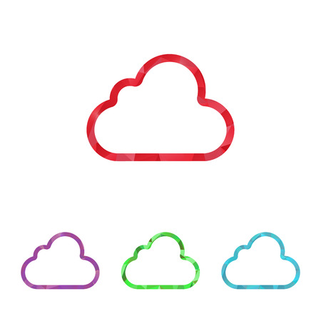 illustration of business and finance icon cloudのイラスト素材