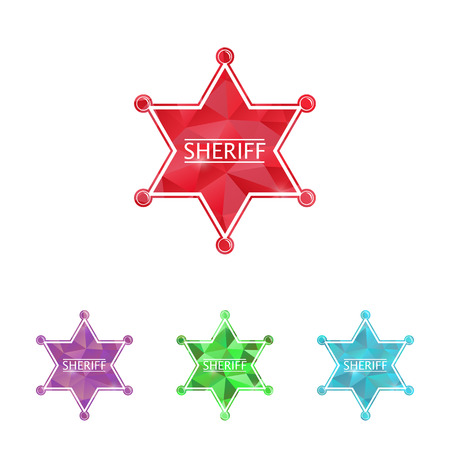 illustration of modern b lack icon policeのイラスト素材