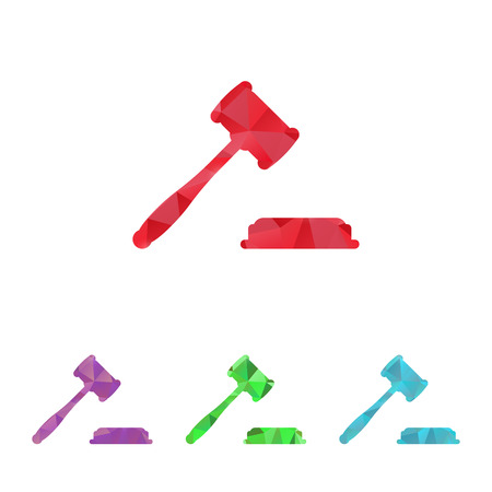 vector illustration of modern b lack icon courtのイラスト素材