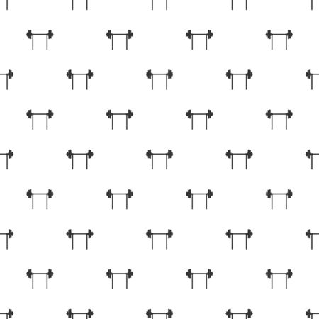 vector illustration of modern silhouette icon barbellのイラスト素材