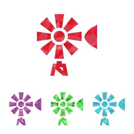 Vector illustration of modern farm iconのイラスト素材