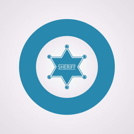 vector illustration of modern b lack icon policeのイラスト素材