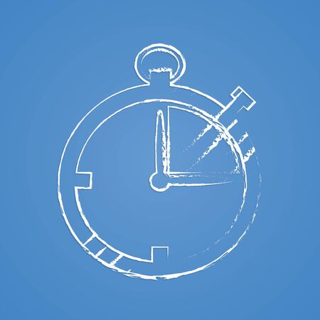 illustration of business and finance icon stopwatchのイラスト素材