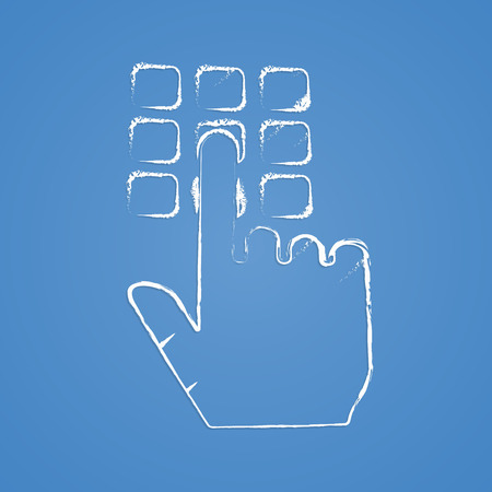 vector illustration of modern b lack icon signalingのイラスト素材