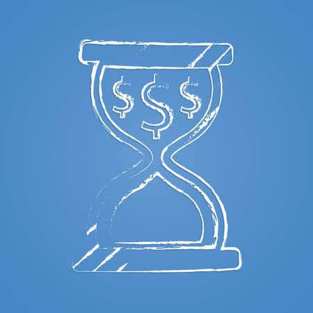 vector illustration of business and finance icon time is moneyのイラスト素材