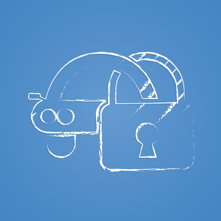 vector illustration of modern b lack icon signalingのイラスト素材