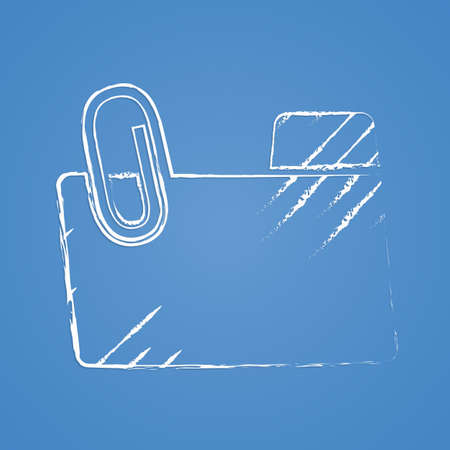 vector illustration of business and finance icon folderのイラスト素材