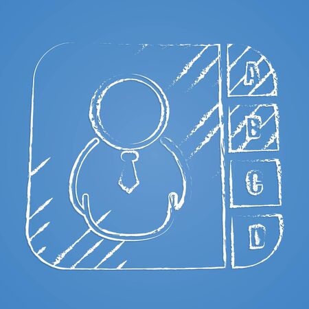 illustration of vector office modern icon in designのイラスト素材