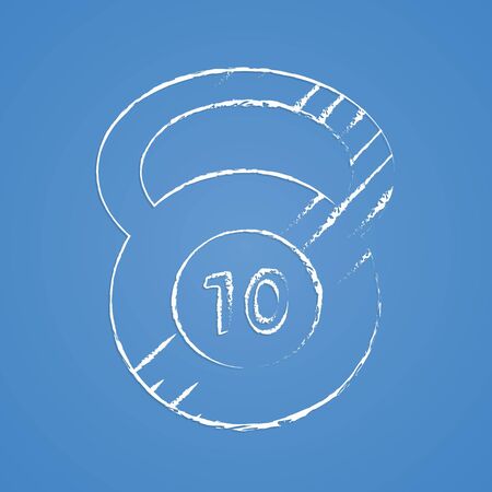 vector illustration of modern silhouette icon barbellのイラスト素材