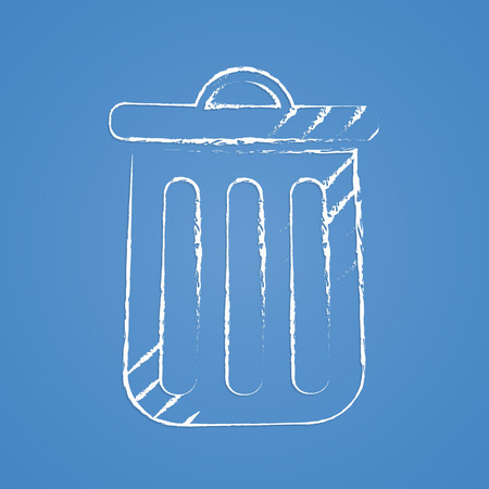 illustration of business and finance icon trashcanのイラスト素材