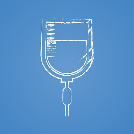 vector illustration of modern b lack icon syringeのイラスト素材