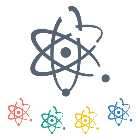 vector illustration of modern b lack icon atomのイラスト素材