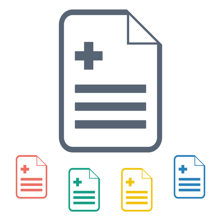 vector illustration of modern b lack icon documentのイラスト素材