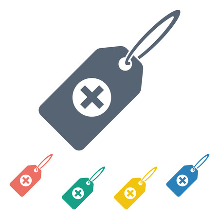 vector illustration of modern b lack icon tag medicalのイラスト素材