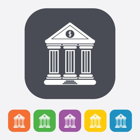 vector illustration of business and finance icon bankのイラスト素材