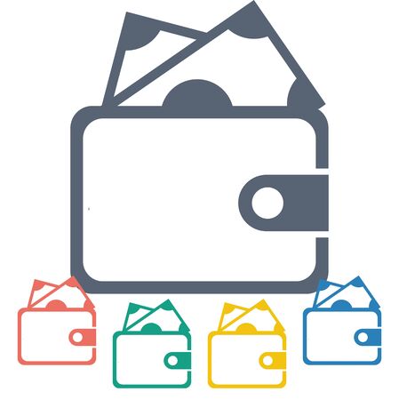 vector illustration of business and finance icon purseのイラスト素材